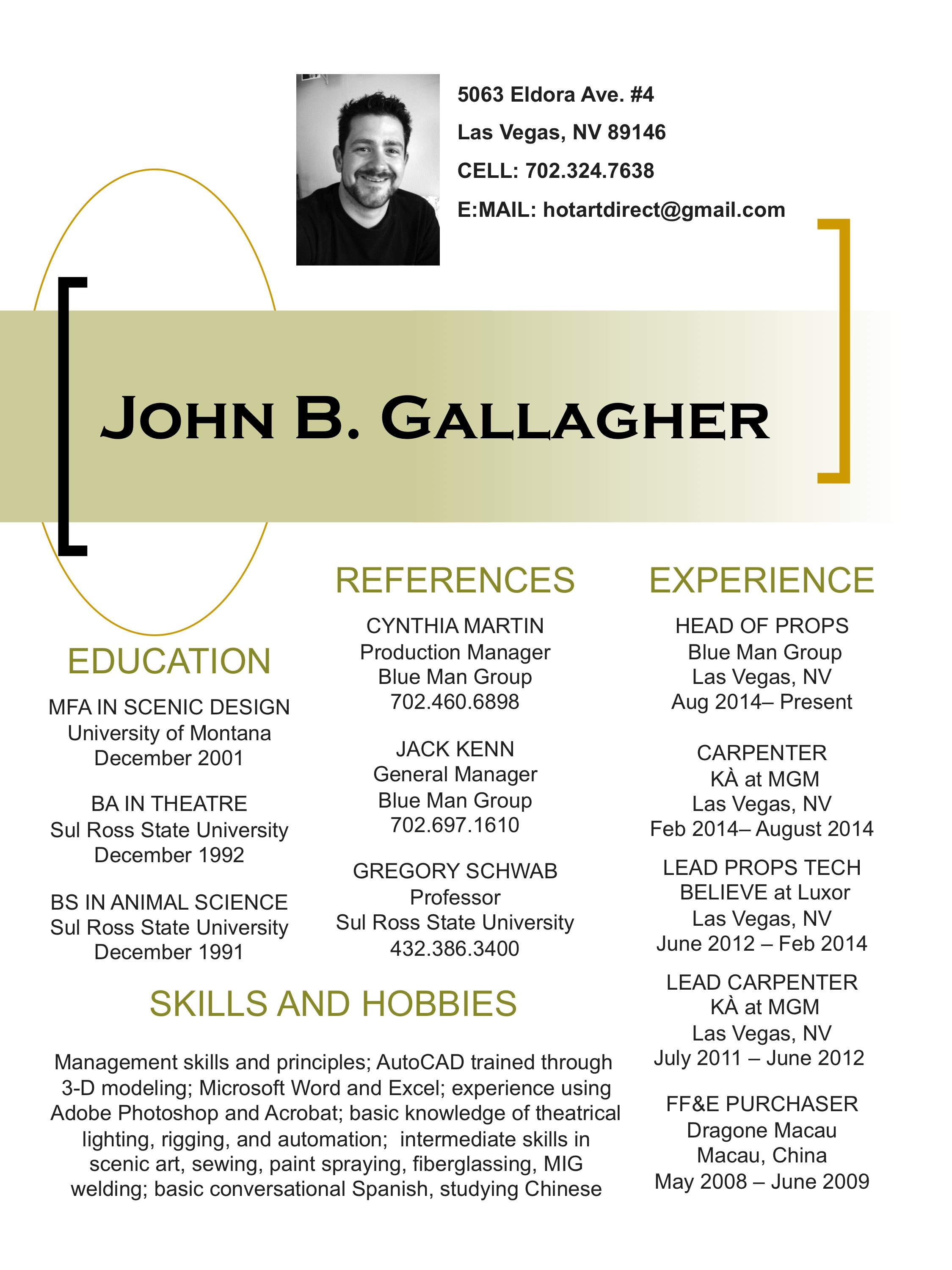 John Gallagher Resume JPG