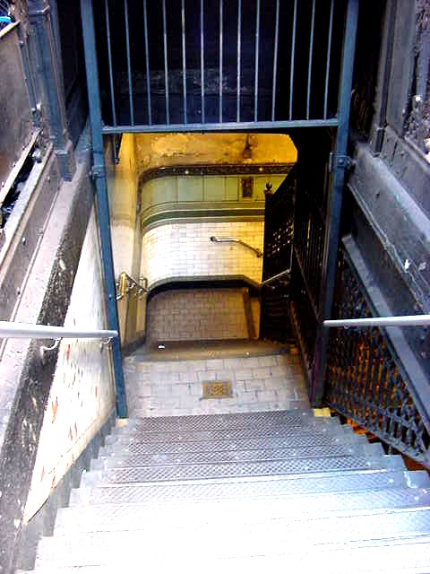 subway stairs